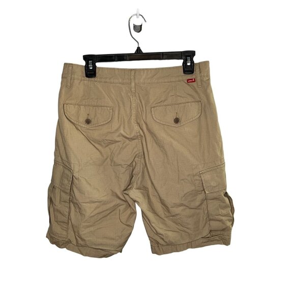 Levi’s Cargo Shorts men’s size 30 (measures 32) beige utility pockets outdoors - Picture 2 of 11